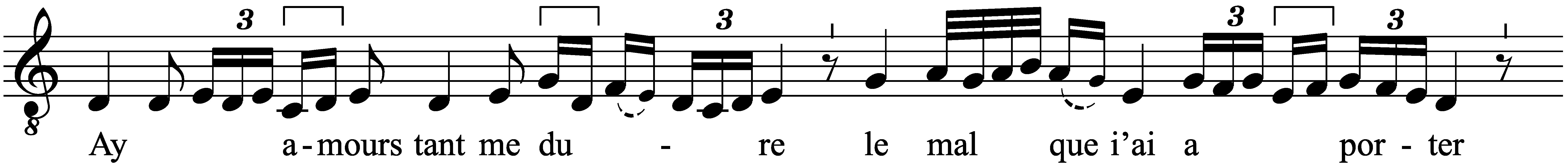 Work musical notation